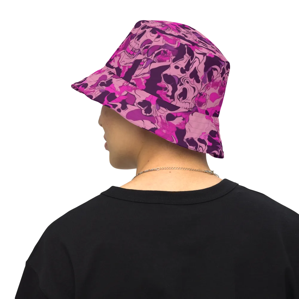 Fuchsia Afterlife on Reversible Bucket Hat — Back Inside