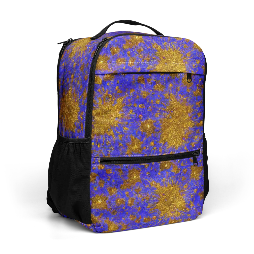 Cobalt Gold Rush on Utility Backpack — Right Front