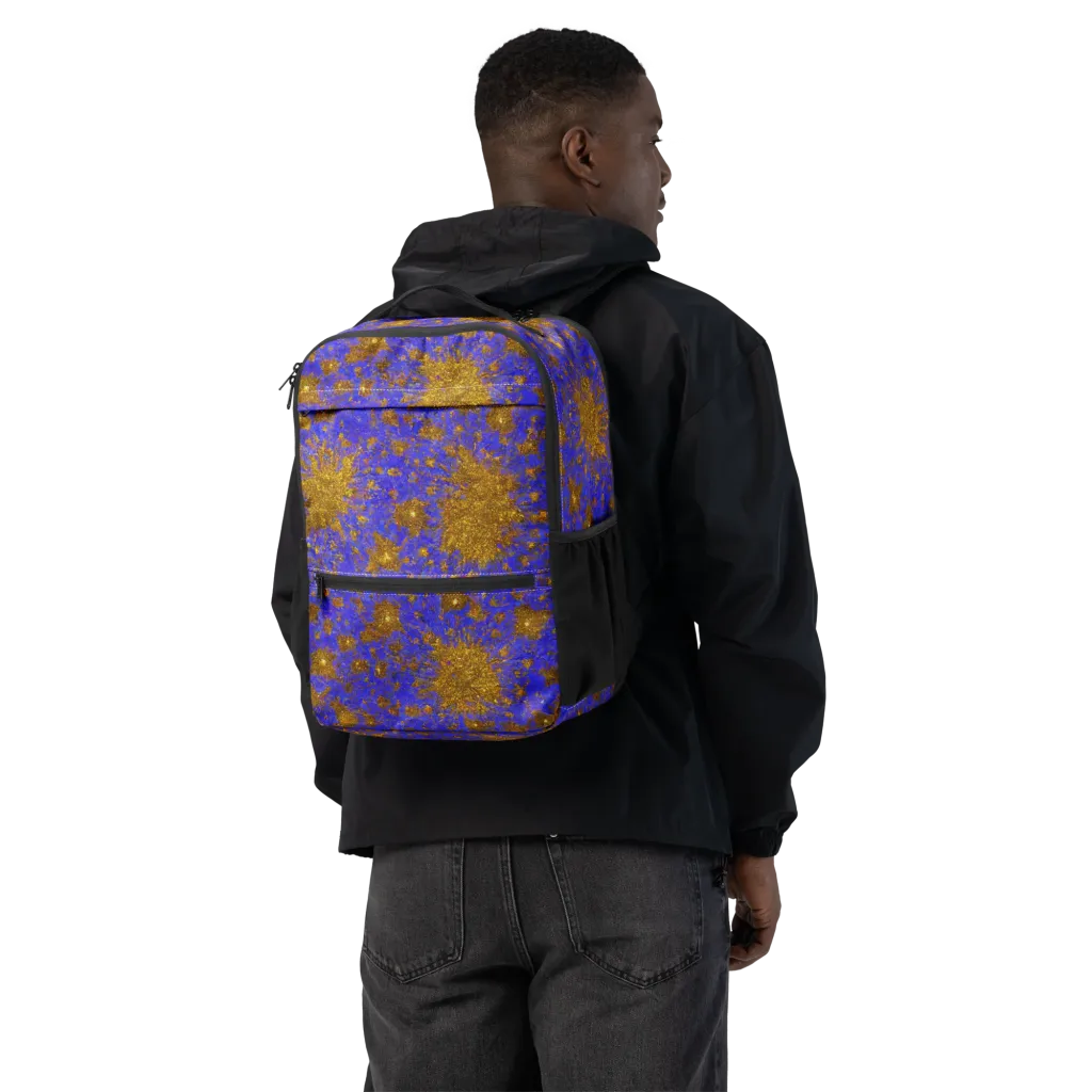 Cobalt Gold Rush on Utility Backpack — Back