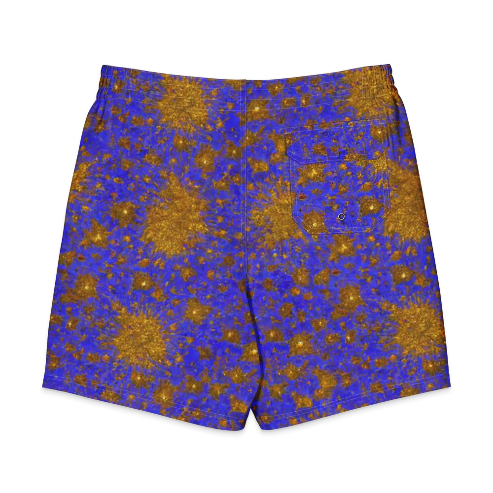 Cobalt Gold Rush on Men's Board Shorts — Back