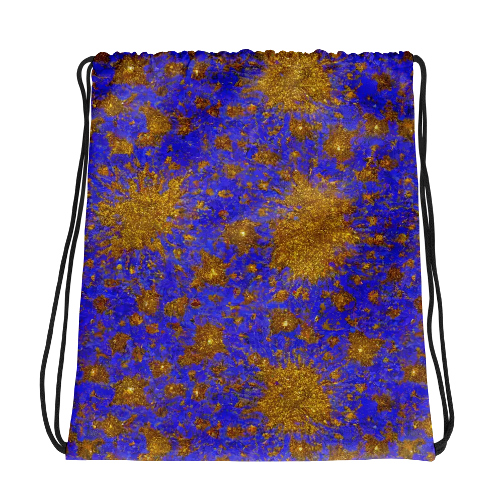 Cobalt Gold Rush on Drawstring Bag — Photo