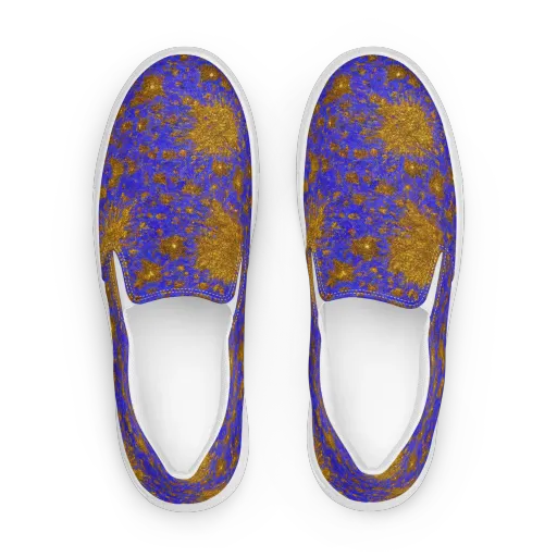 Cobalt Gold Rush on a Women's Slip-On Canvas Shoes