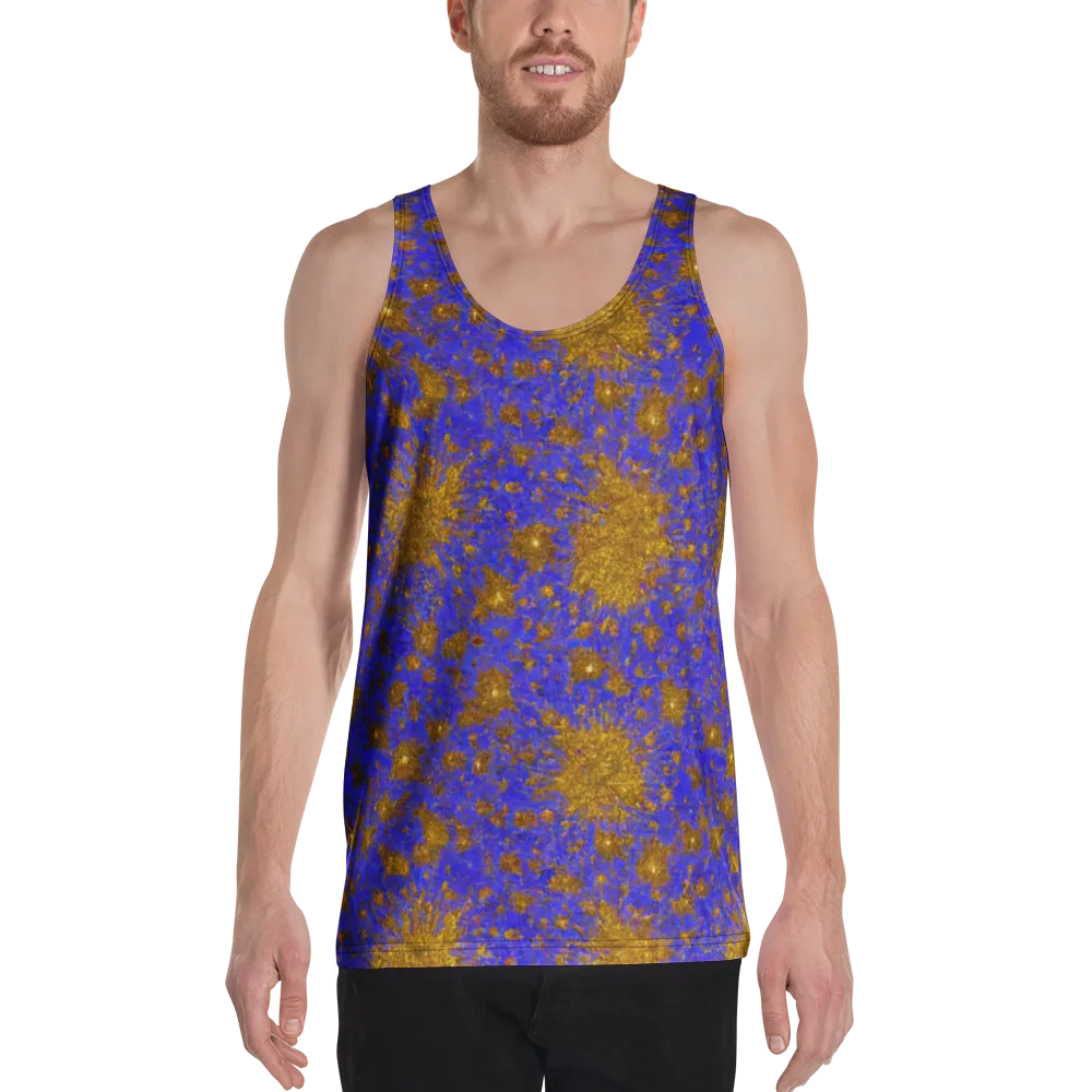 Cobalt Gold Rush on Men's Tank Top — Front