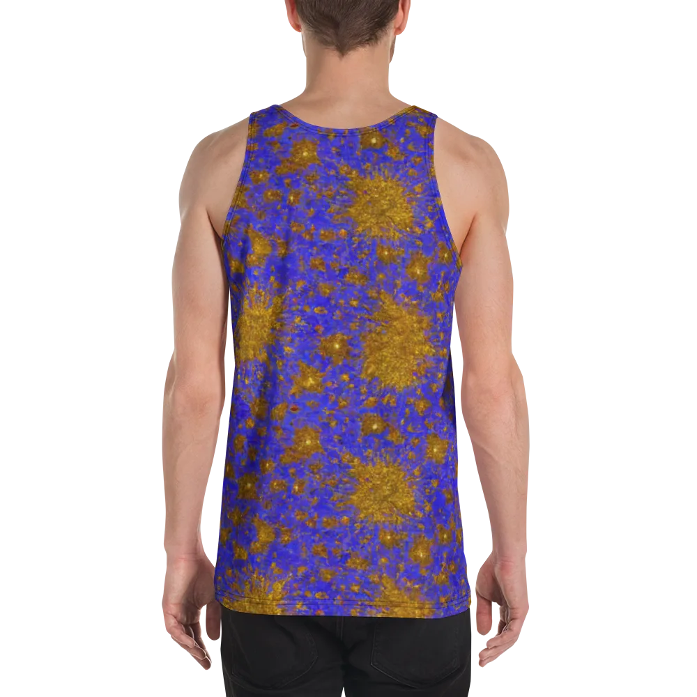 Cobalt Gold Rush on Men's Tank Top — Back