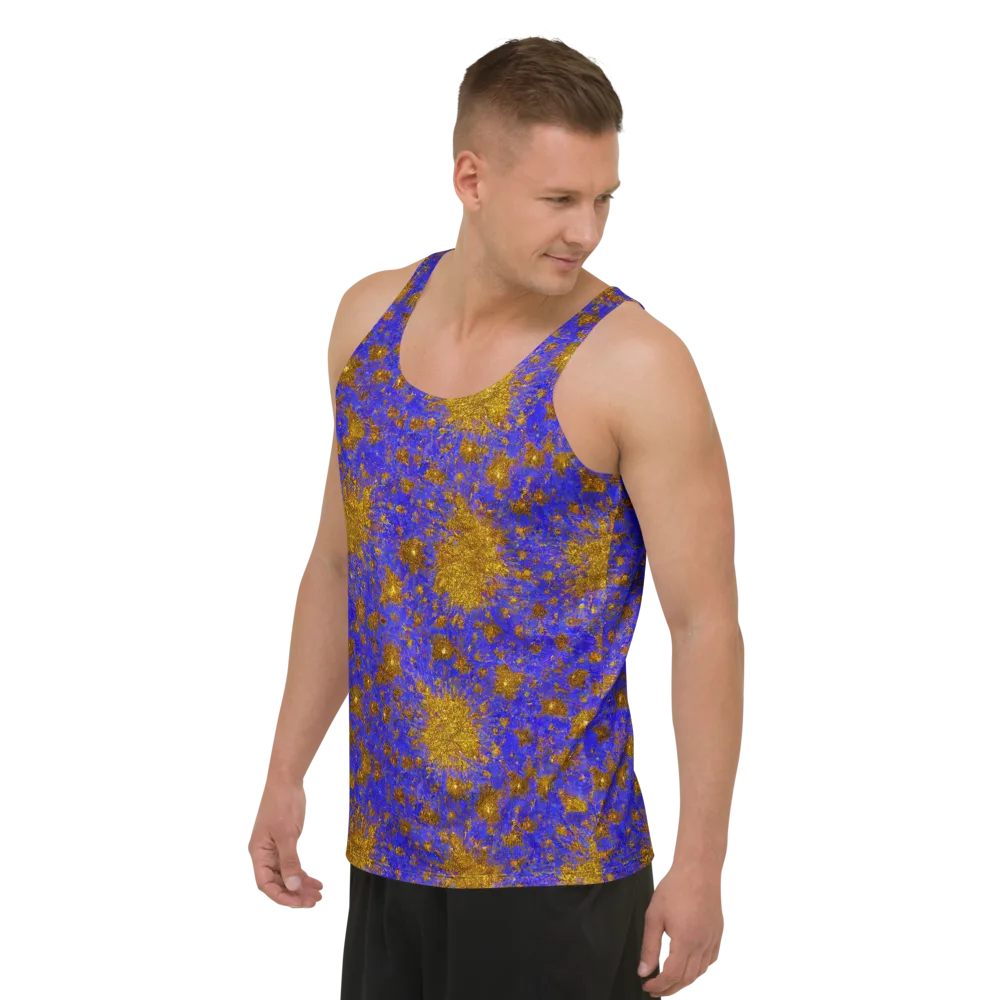 Cobalt Gold Rush on Men's Tank Top — Left Front