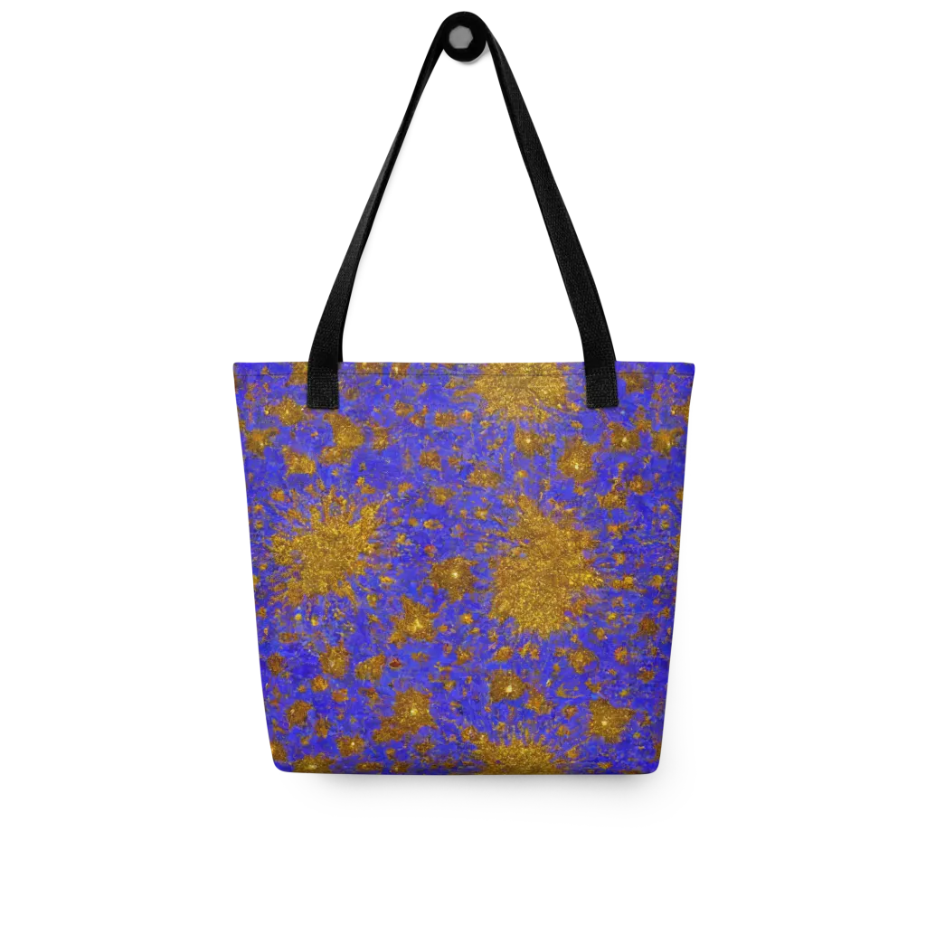 Cobalt Gold Rush on Tote Bag — Front