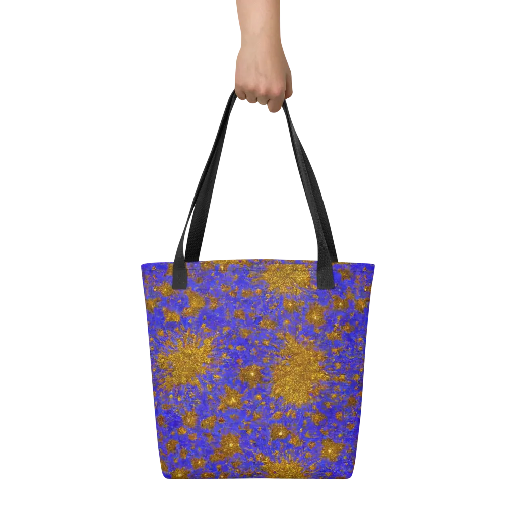 Cobalt Gold Rush on Tote Bag — Front