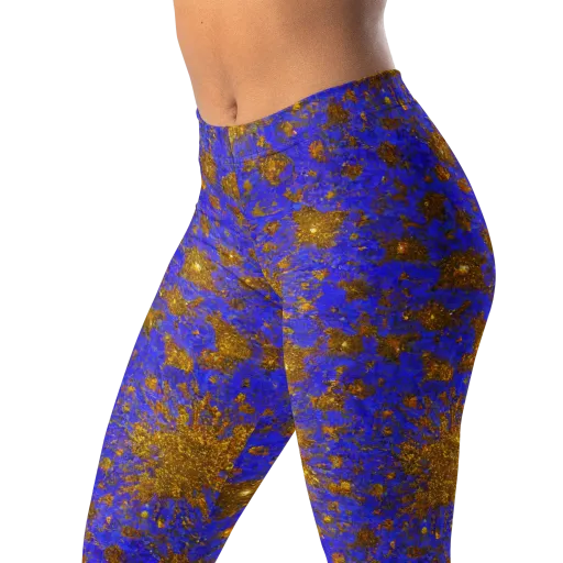 Cobalt Gold Rush on a Leggings