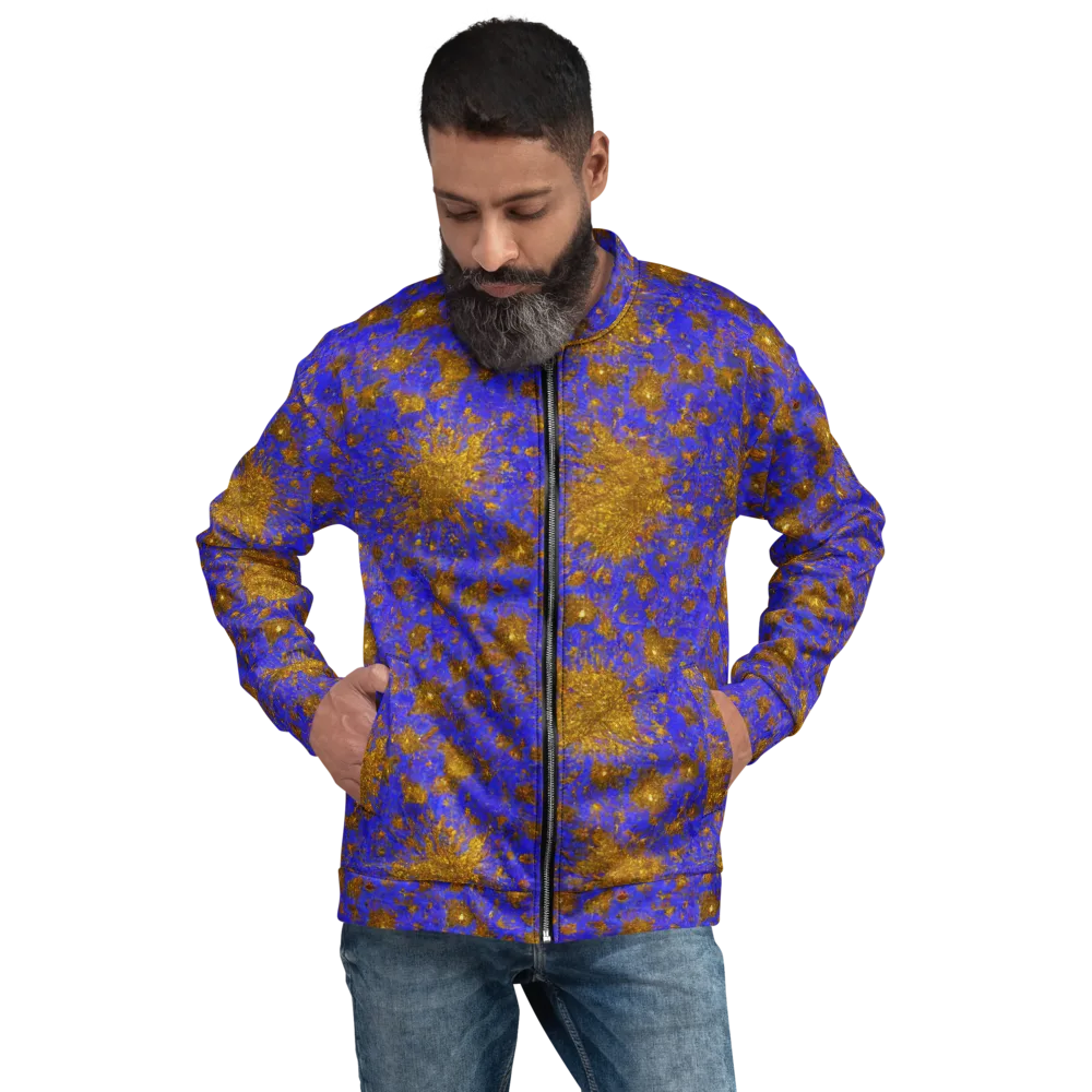 Cobalt Gold Rush on Bomber Jacket — Front
