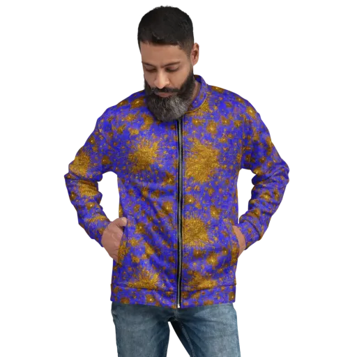 Cobalt Gold Rush on a Bomber Jacket