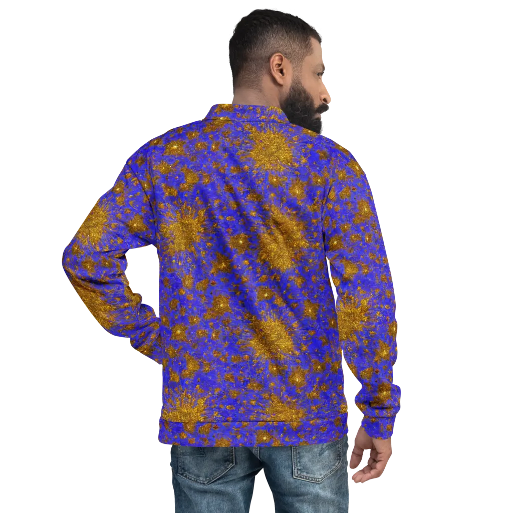 Cobalt Gold Rush on Bomber Jacket — Back