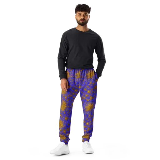 Cobalt Gold Rush on a Men's Joggers