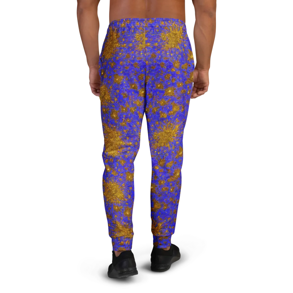 Cobalt Gold Rush on Men's Joggers — Back