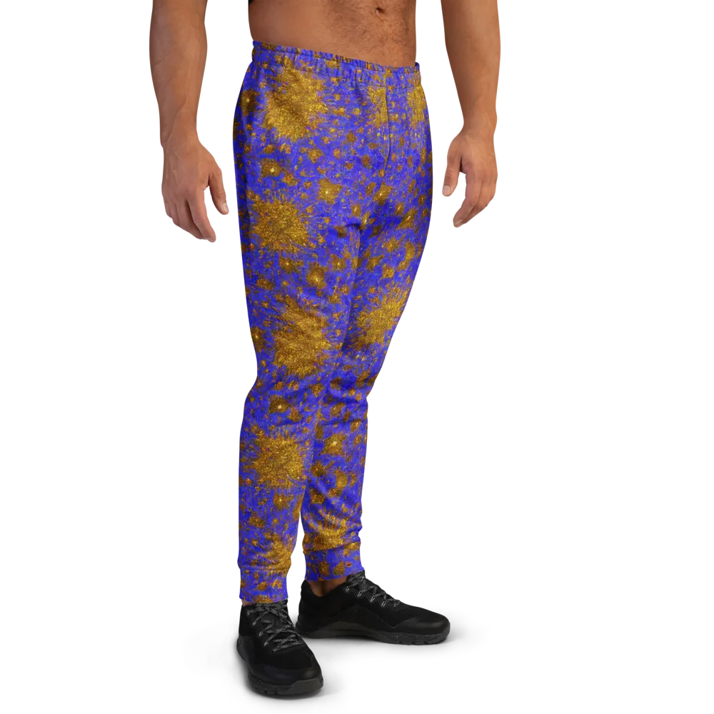 Cobalt Gold Rush on Men's Joggers — Right