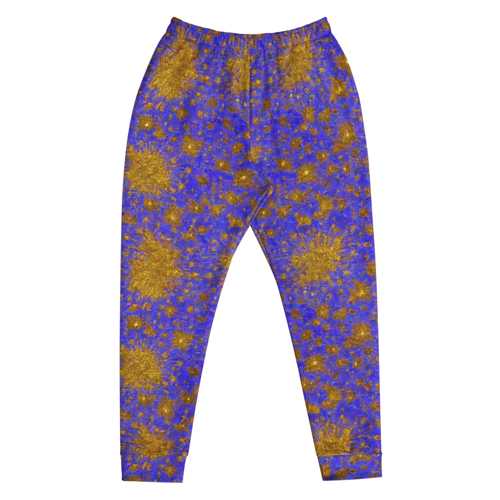 Cobalt Gold Rush on Men's Joggers — Front