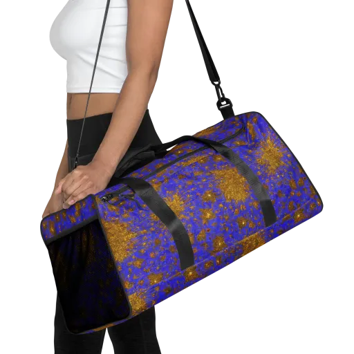 Cobalt Gold Rush on a Duffle Bag