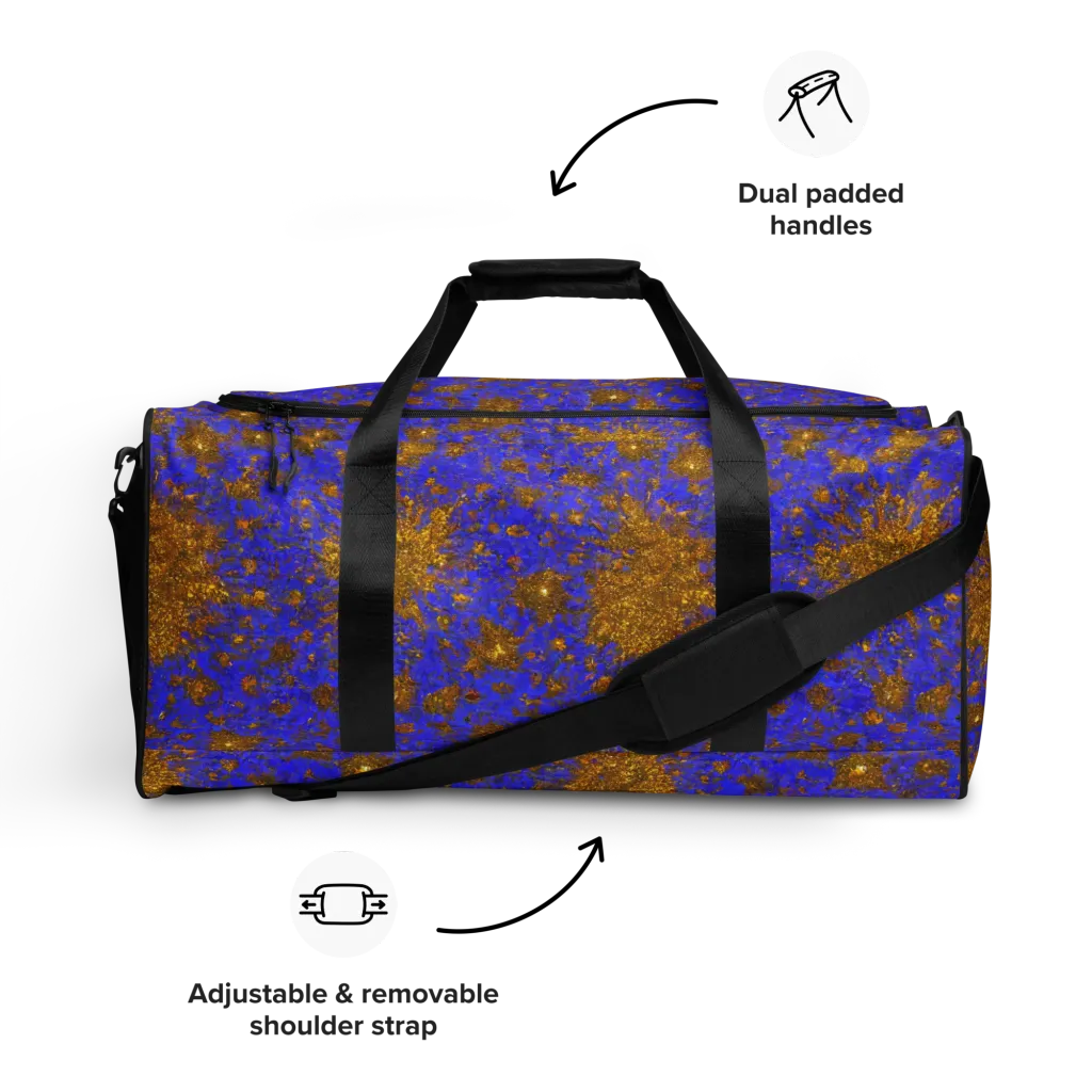 Cobalt Gold Rush on Duffle Bag — Front
