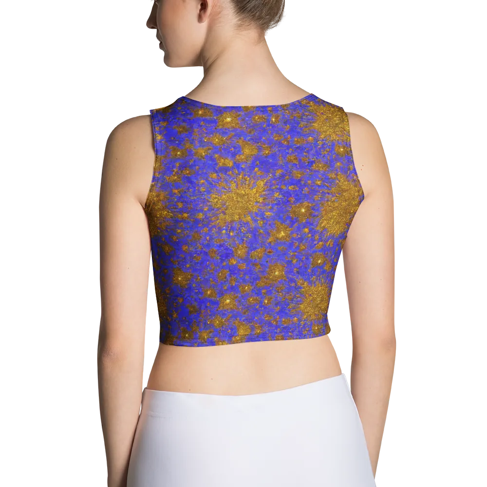 Cobalt Gold Rush on Crop Top — Back
