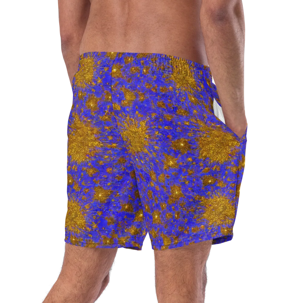 Cobalt Gold Rush on Swim Trunks — Right Back