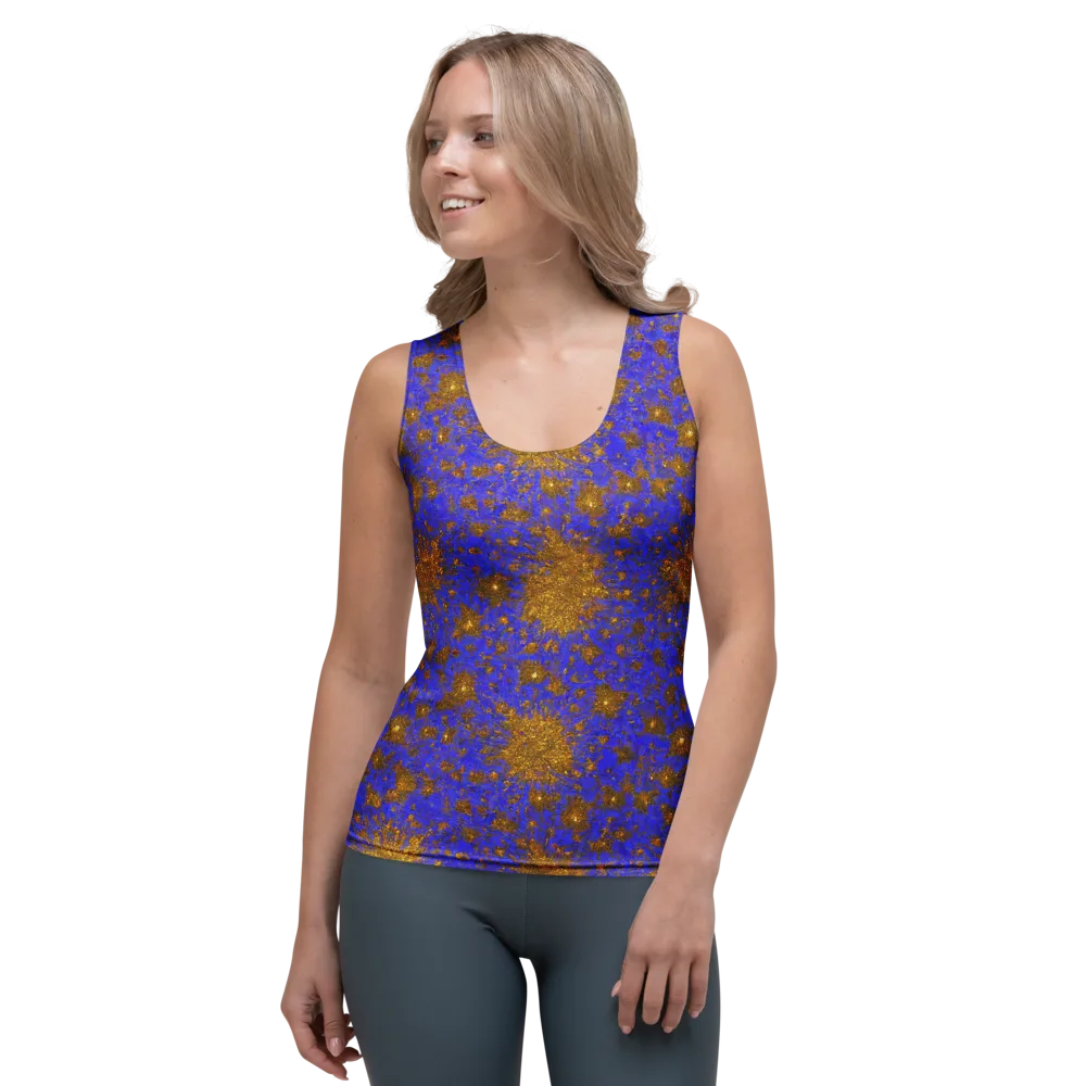 Cobalt Gold Rush on Women's Tank Top — Front