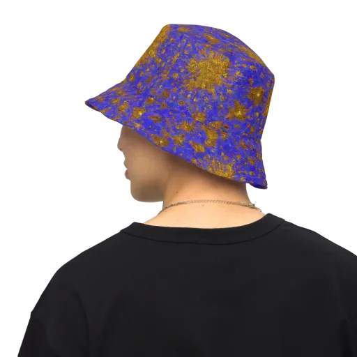 Cobalt Gold Rush on a Reversible Bucket Hat