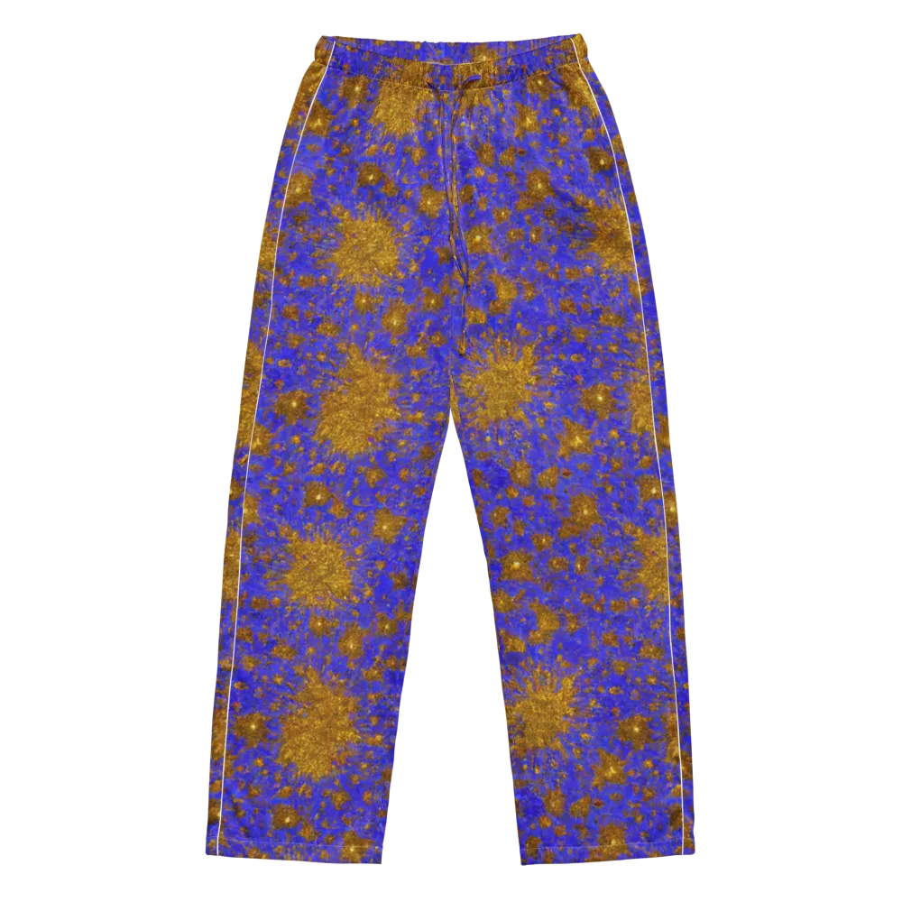 Cobalt Gold Rush on Women's Pajama Pants — Front