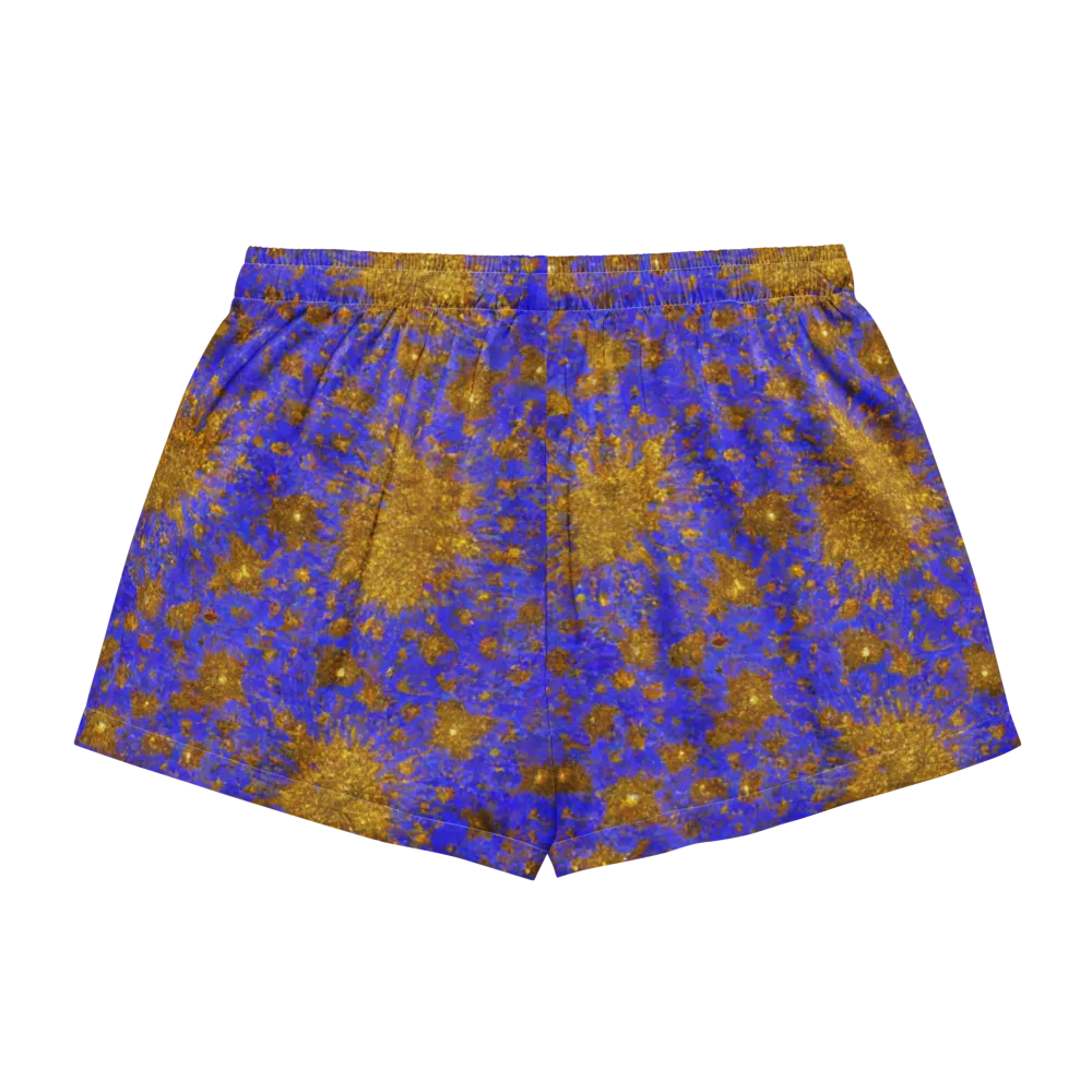 Cobalt Gold Rush on Women's Pajama Shorts — Back