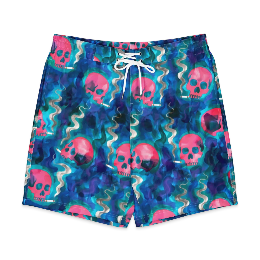 Neon Mourning on Men's Board Shorts — Front
