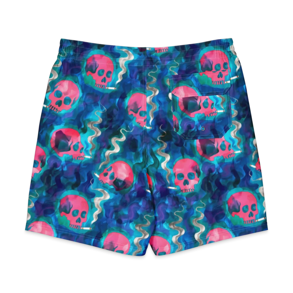 Neon Mourning on Men's Board Shorts — Back