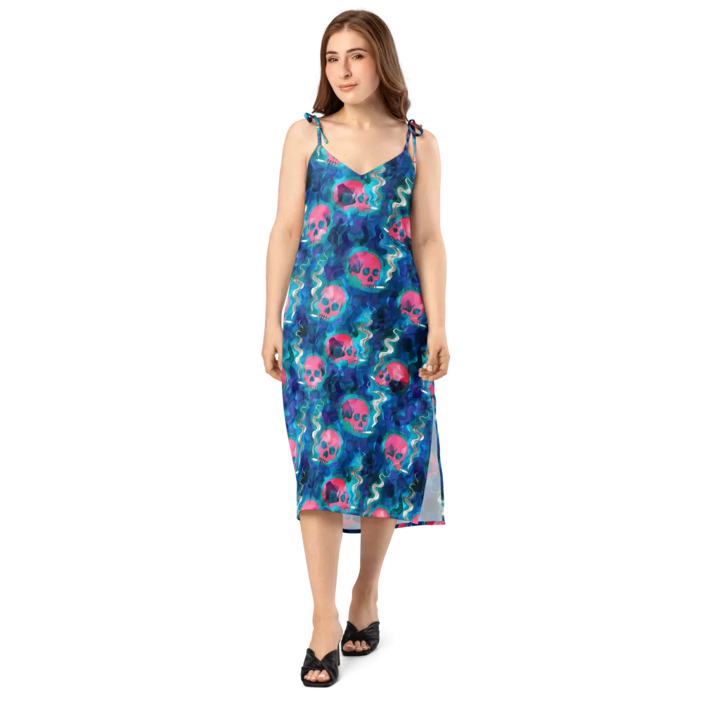 Neon Mourning on Slip Dress — Front