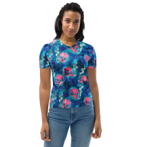 Neon Mourning on a Women's Crew Neck T-Shirt