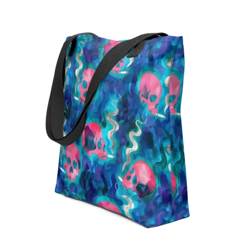 Neon Mourning on a Tote Bag