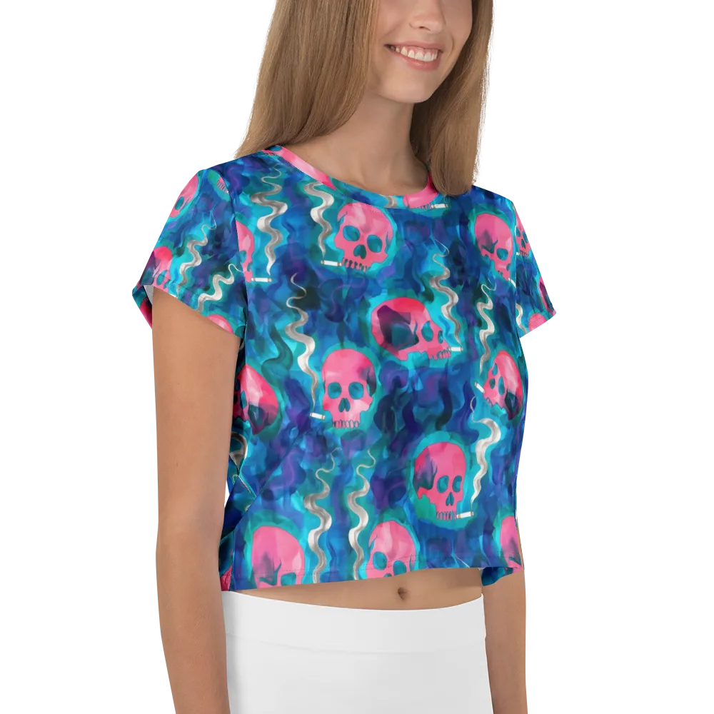 Neon Mourning on Crop Tee — Right
