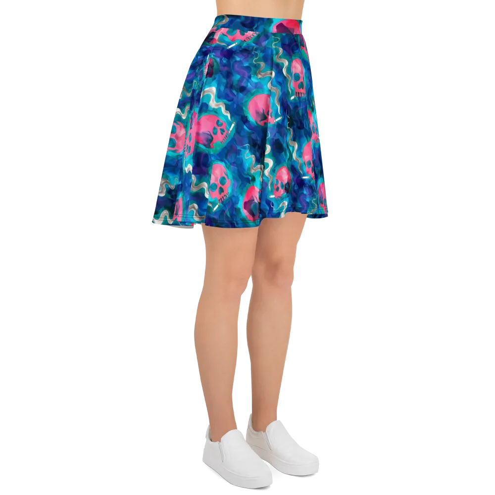 Neon Mourning on Skater Skirt — Right