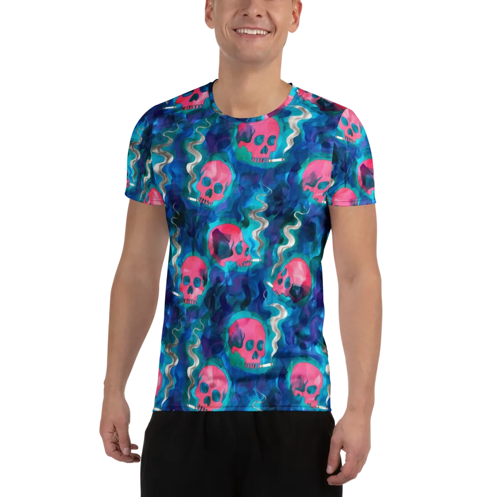 Neon Mourning on Men's Athletic T-Shirt — Front