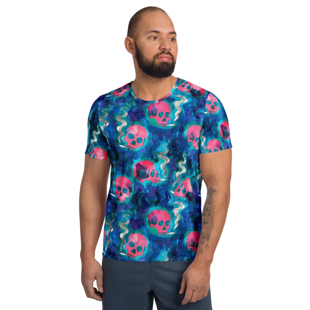 Neon Mourning on Men's Athletic T-Shirt — Front