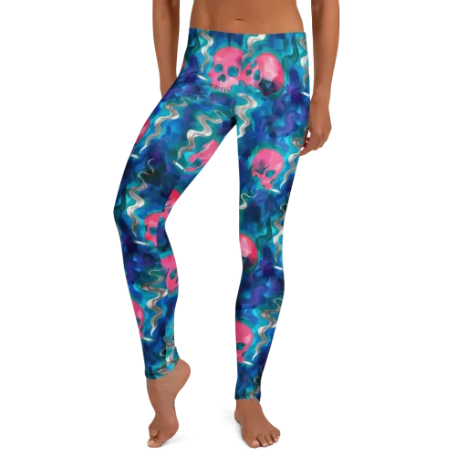 Neon Mourning on a Leggings