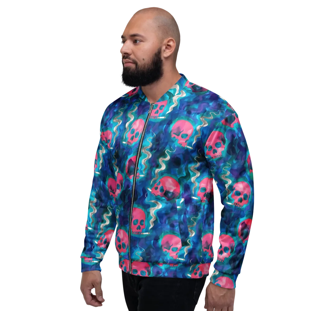 Neon Mourning on Bomber Jacket — Left
