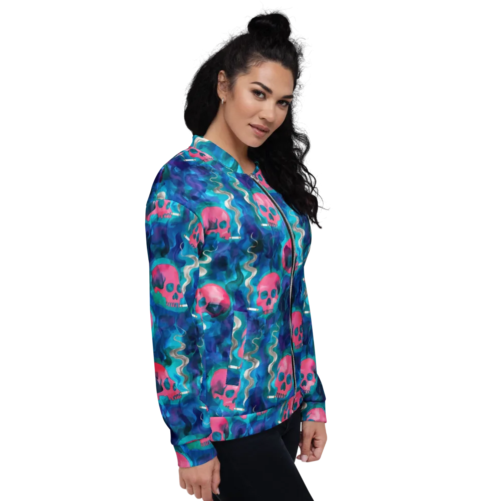 Neon Mourning on Bomber Jacket — Right