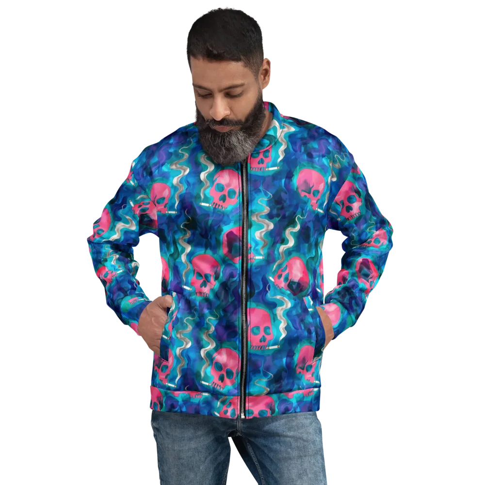 Neon Mourning on Bomber Jacket — Front