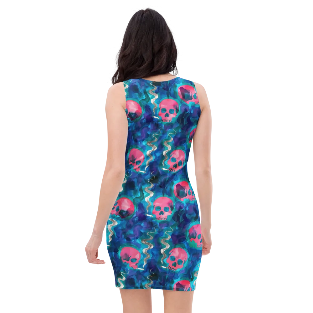 Neon Mourning on Bodycon Dress — Back