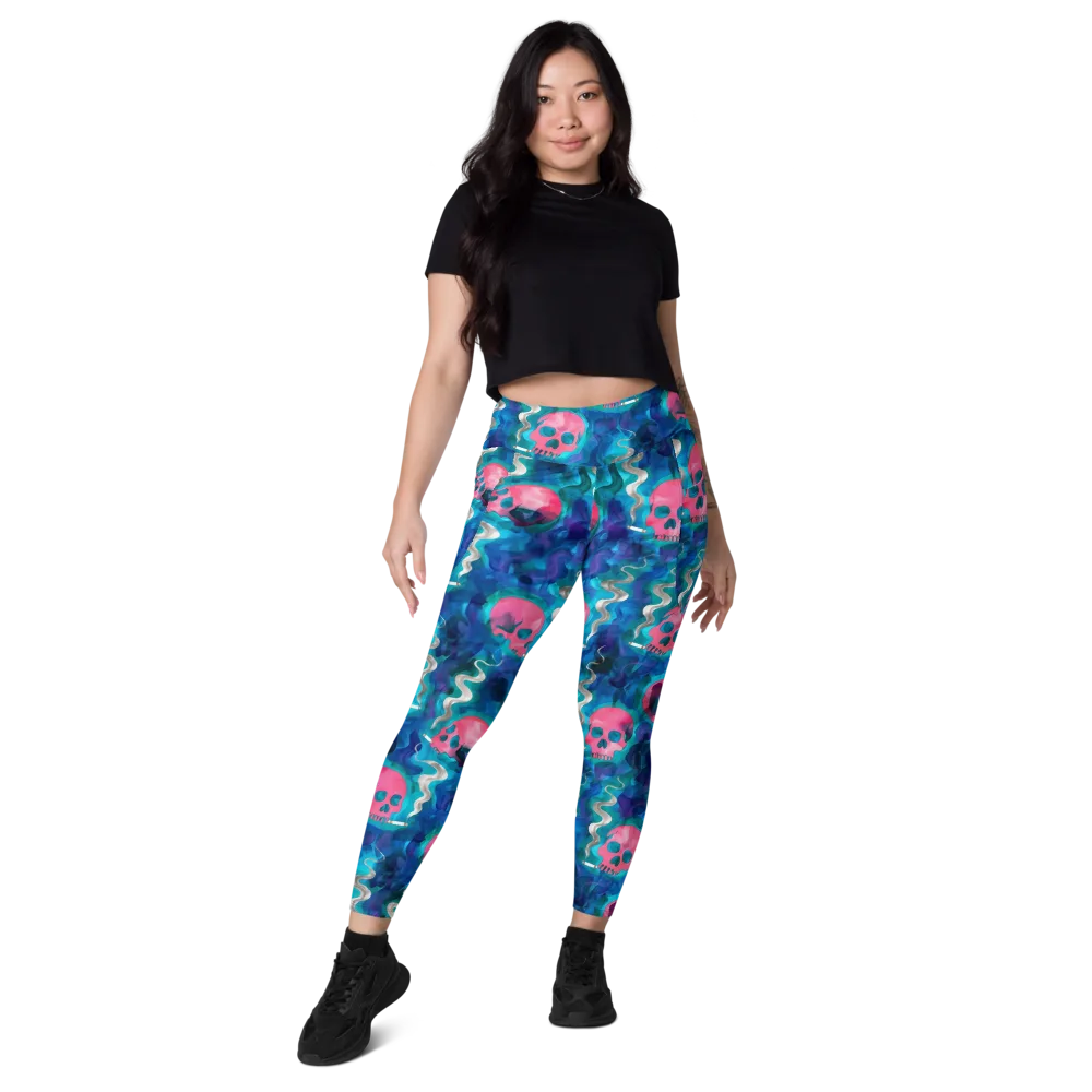 Neon Mourning on Leggings with Pockets — Front