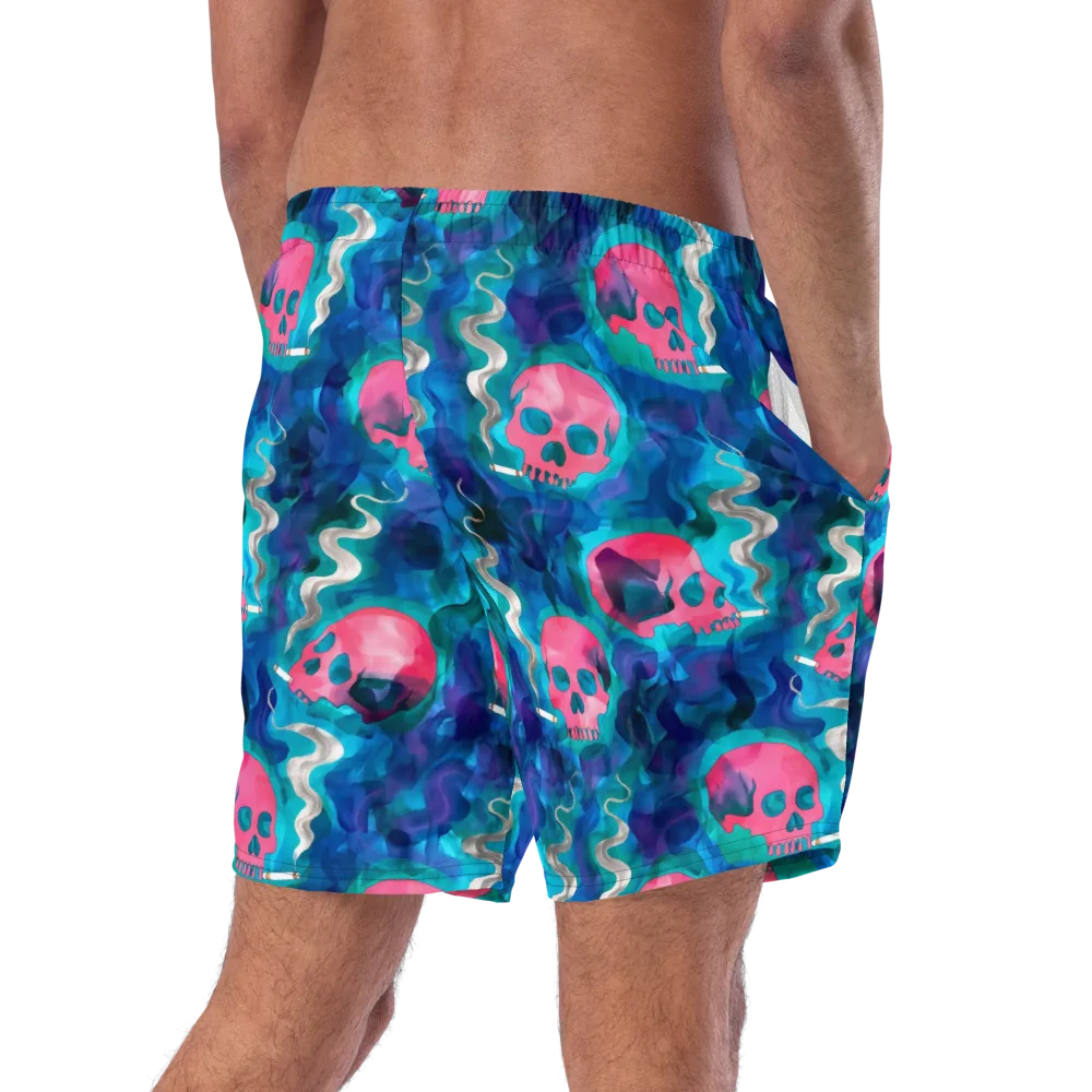 Neon Mourning on Swim Trunks — Right Back