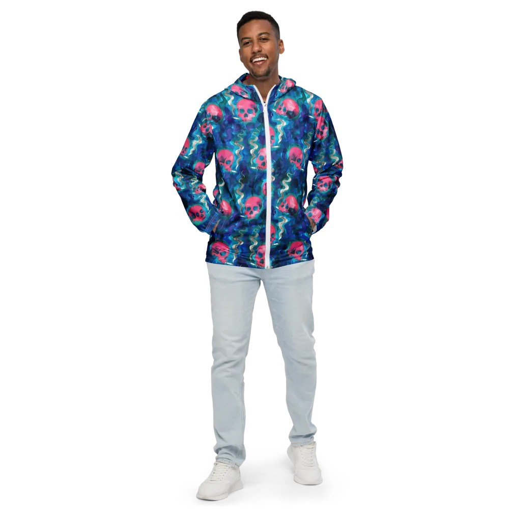 Neon Mourning on Men's Windbreaker — Front