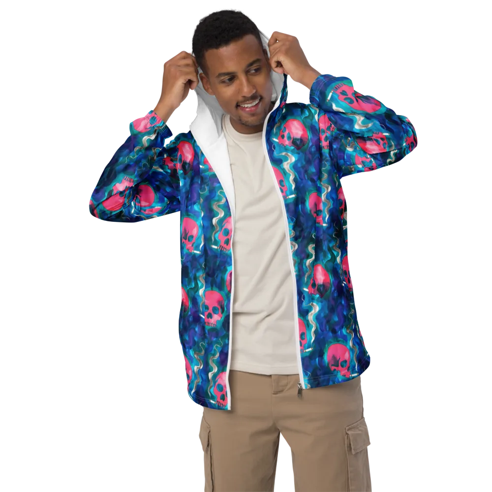 Neon Mourning on Men's Windbreaker — Front