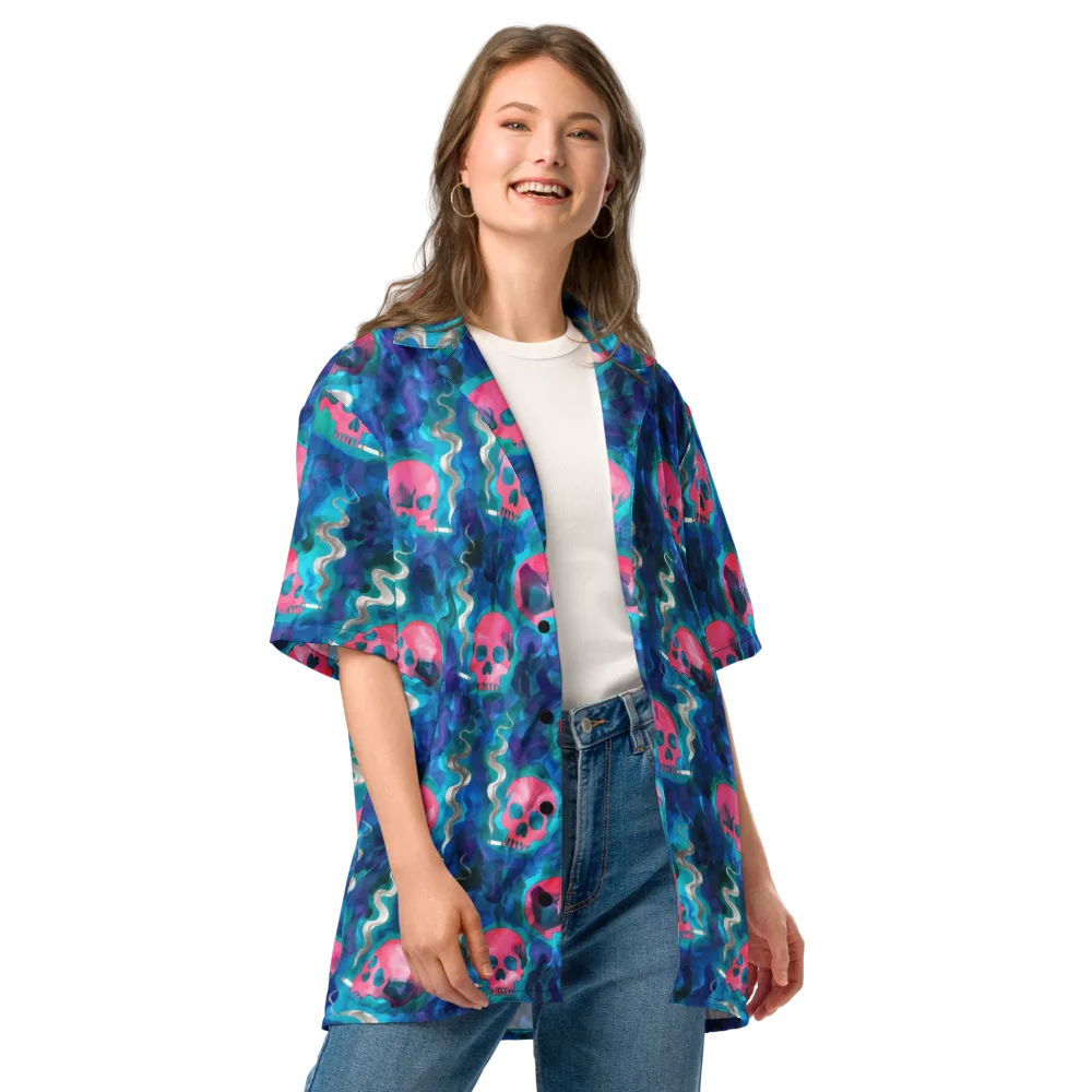 Neon Mourning on Button Shirt — Front
