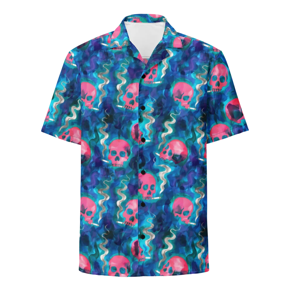 Neon Mourning on Button Shirt — Front