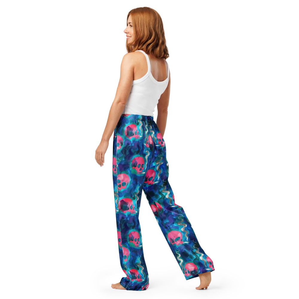 Neon Mourning on Women's Pajama Pants — Back