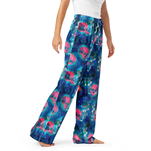 Neon Mourning on a Women's Pajama Pants