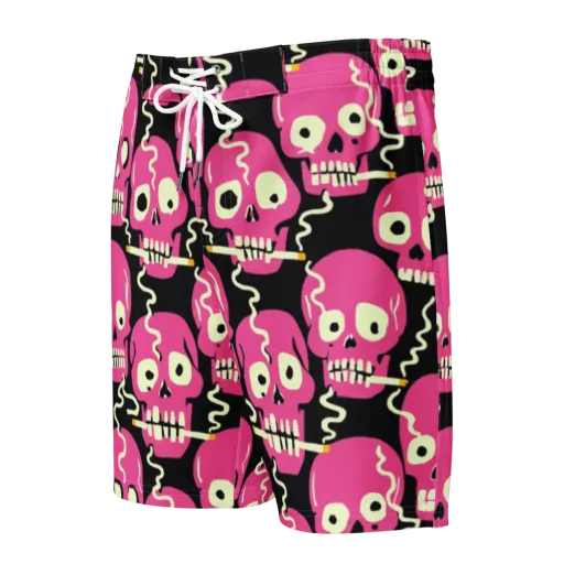Sugar Skull Static on a Men's Board Shorts